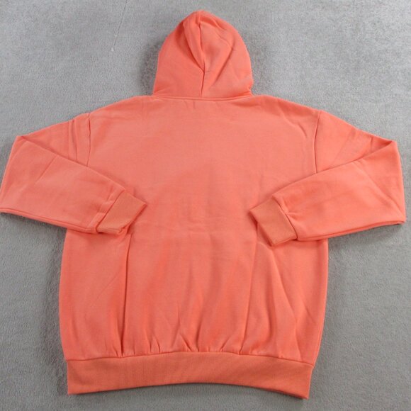 Comfrt Hoodie Adult Medium Coral Orange Signature Sweatshirt Pullover Fleece NEW - Picture 4 of 11
